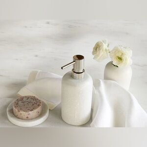SFERRA Velina Marble Bathroom Accessories Set 3 Pc